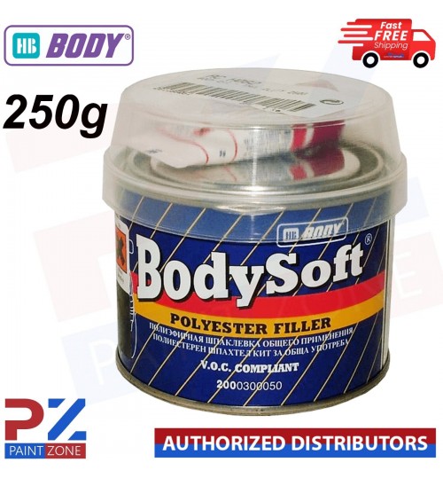 HB Body 211 BodySoft 2k Polyester Car Body Filler - Polyester System 250g